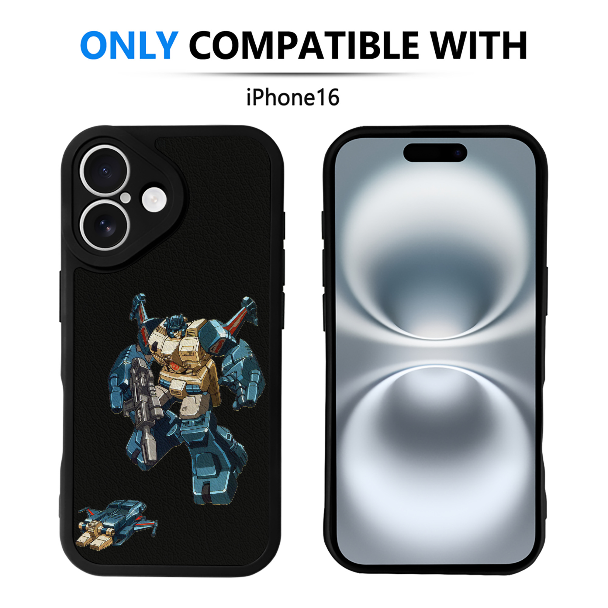 （画像用）  【iPhone 16シリーズ対応】シリコンスマホケース（レザー調） 材質：シリコン
